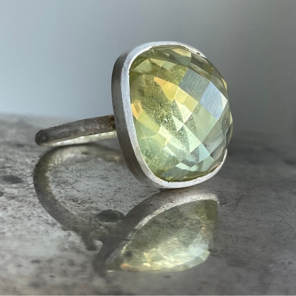 Lemon Topaz Sterling Silver Gemstone Ring - Emily Rose Gems - Picture 5 of 7